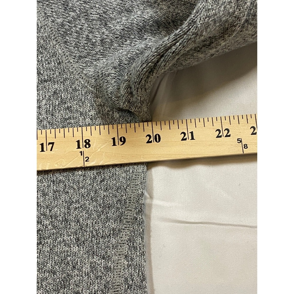 Patagonia Gray Marled Fleece Quarter Zip Pullover Size Large Worn Wear - Picture 9 of 10